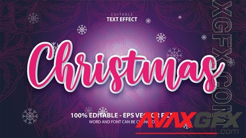 Vector text effect merry cristmas and happy new year vol 4