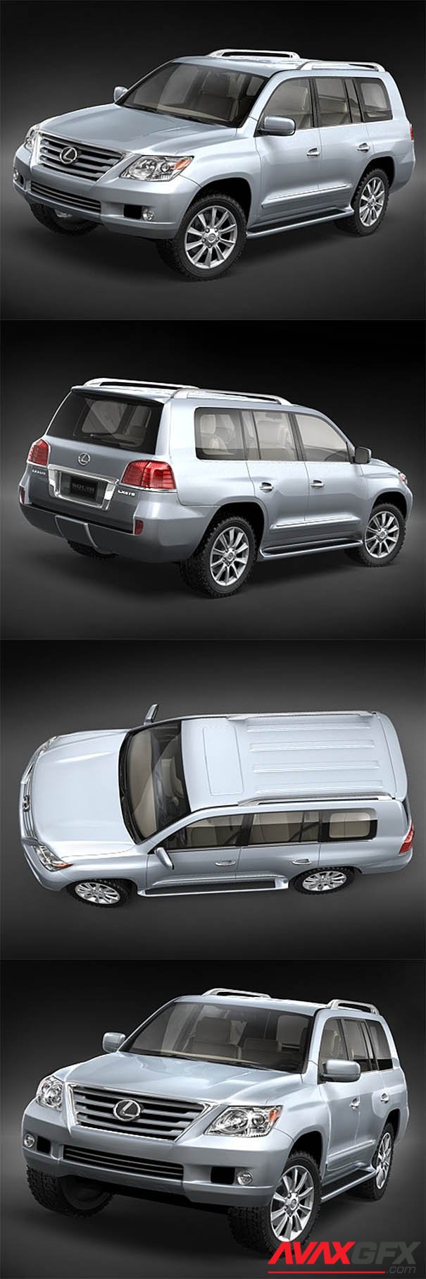 Lexus LX570 2010 3D Model