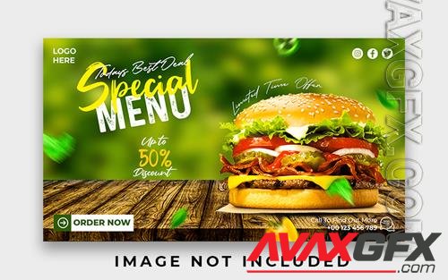 PSD special delicious burger web banner design template vol 3