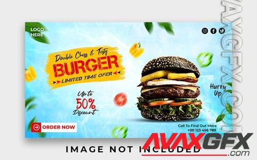 PSD special delicious burger web banner design template vol 1