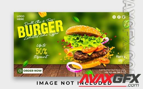 PSD special delicious burger web banner design template vol 7