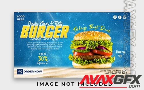 PSD special delicious burger web banner design template vol 2
