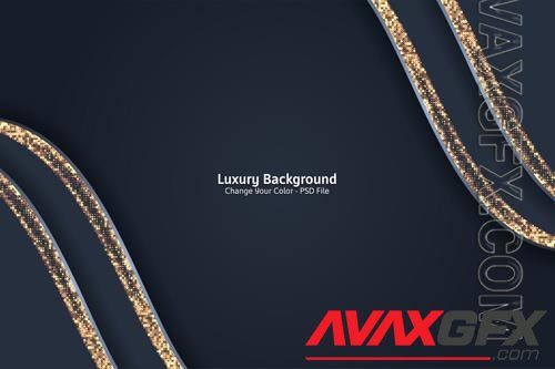 PSD abstract black and gold luxury background