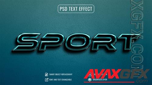 Psd dark sport text effect