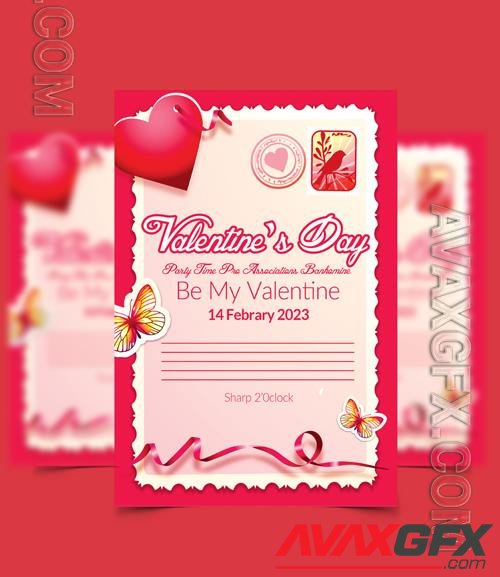 PSD happy valentine day party flyer vol 10