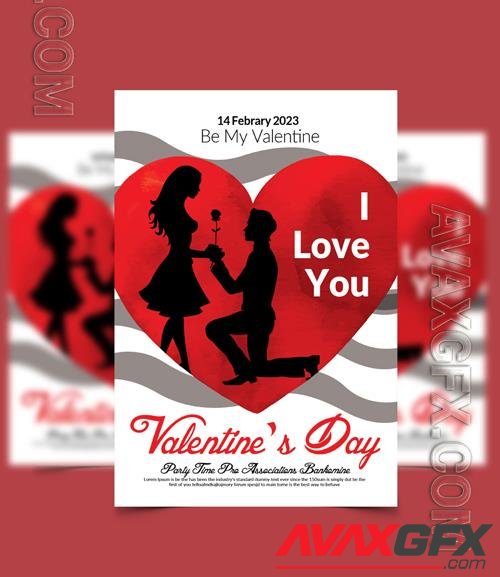 PSD happy valentine day party flyer vol 5