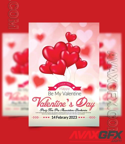 PSD happy valentine day party flyer vol 4