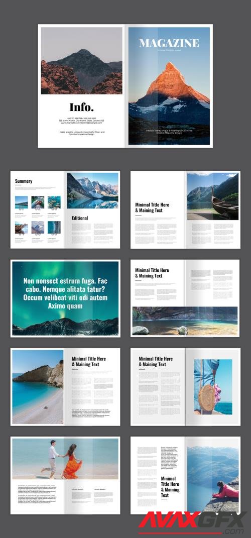 Adobestock - Magazine Layout 519645100