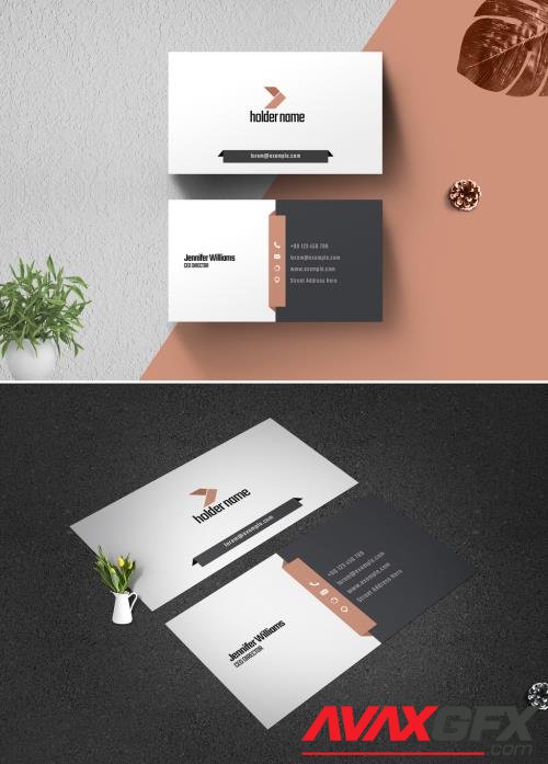 Adobestock - Creative Business Card Layout 519396485