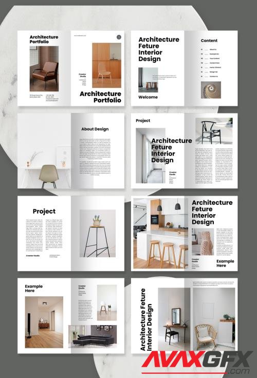 Adobestock - Interior Brochure Layout 519212572