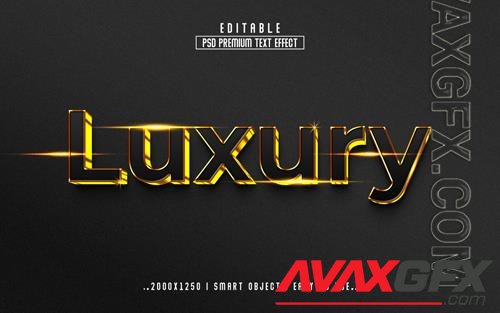 PSD luxury 3d editable text effect psd with premium background