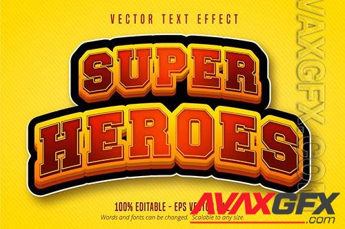 Super Heroes - Editable Text Effect, Font Style