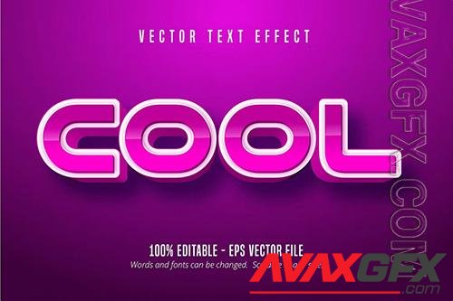 Cool - Eps Editable Text Effect, Font Style