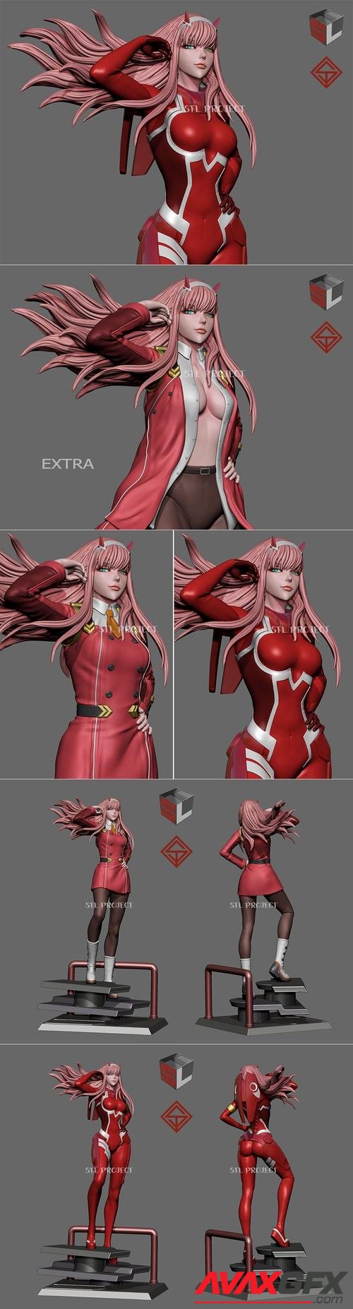 ZeroTwo Coat Version – 3D Print