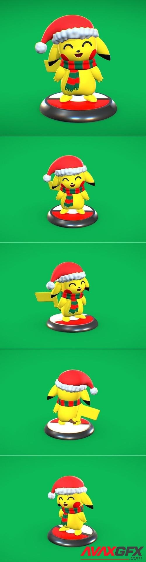 Pikachu claus – 3D Print