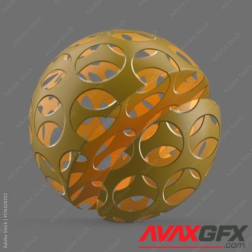 Adobestock - Yellow plastic round mesh 176328253