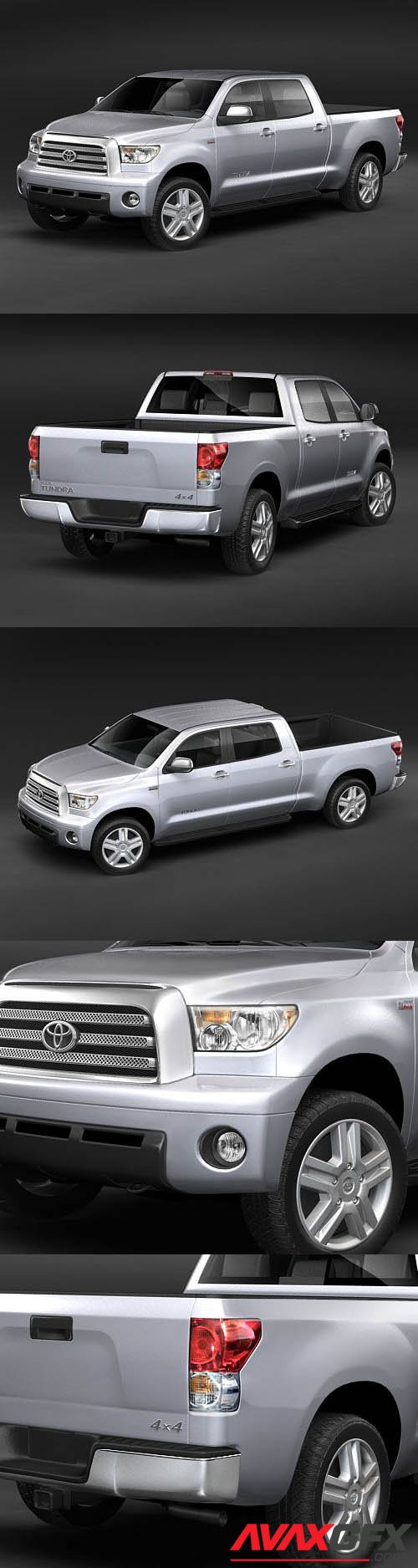 Toyota Tundra Crew Cab 2008 3D Model