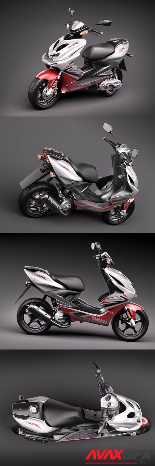 Yamaha Aerox R scooter 3D Model