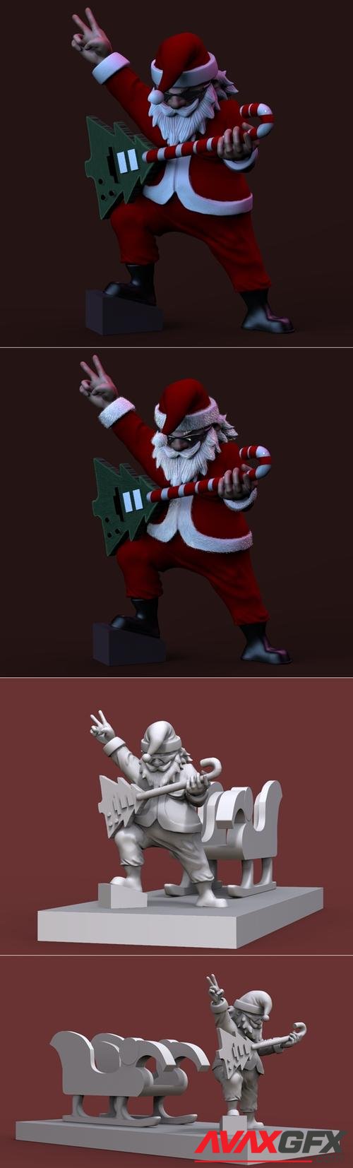 Santa Rockero – 3D Print