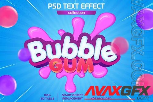 Chewing splash text effect psd