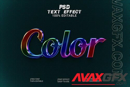 Psd color text style effect