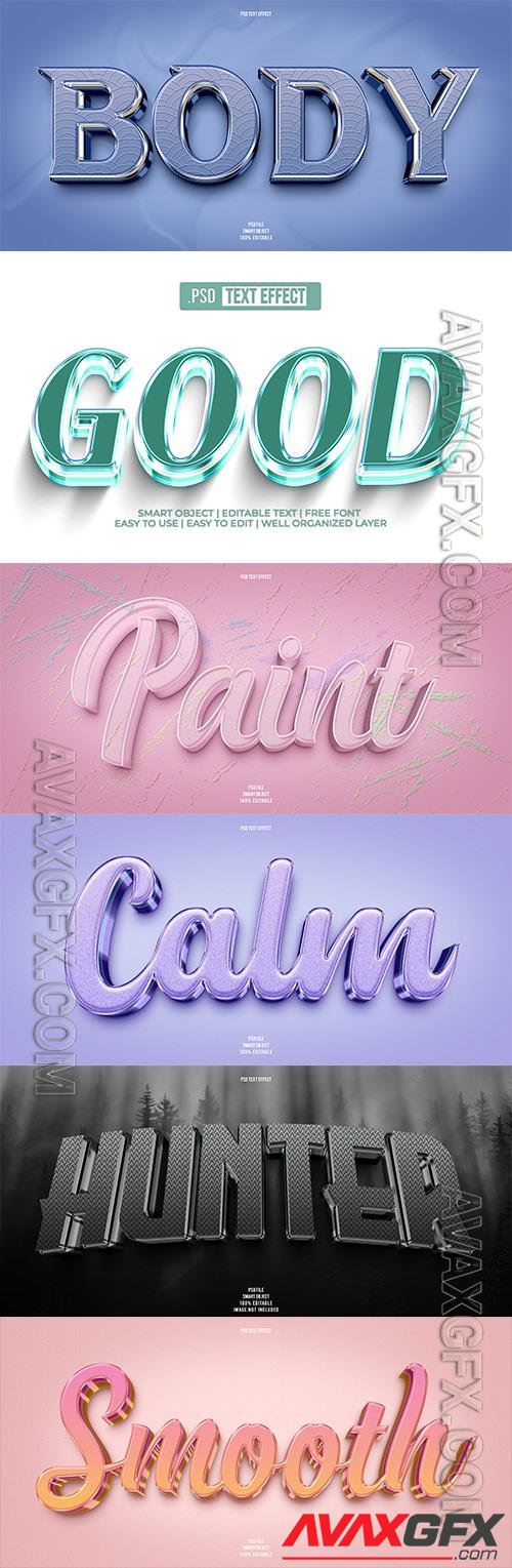 Psd style text effect editable set vol 79