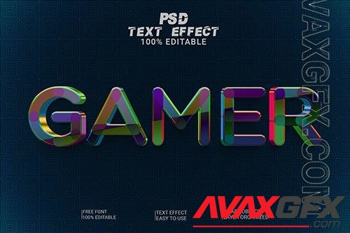 Psd gamer text style effect