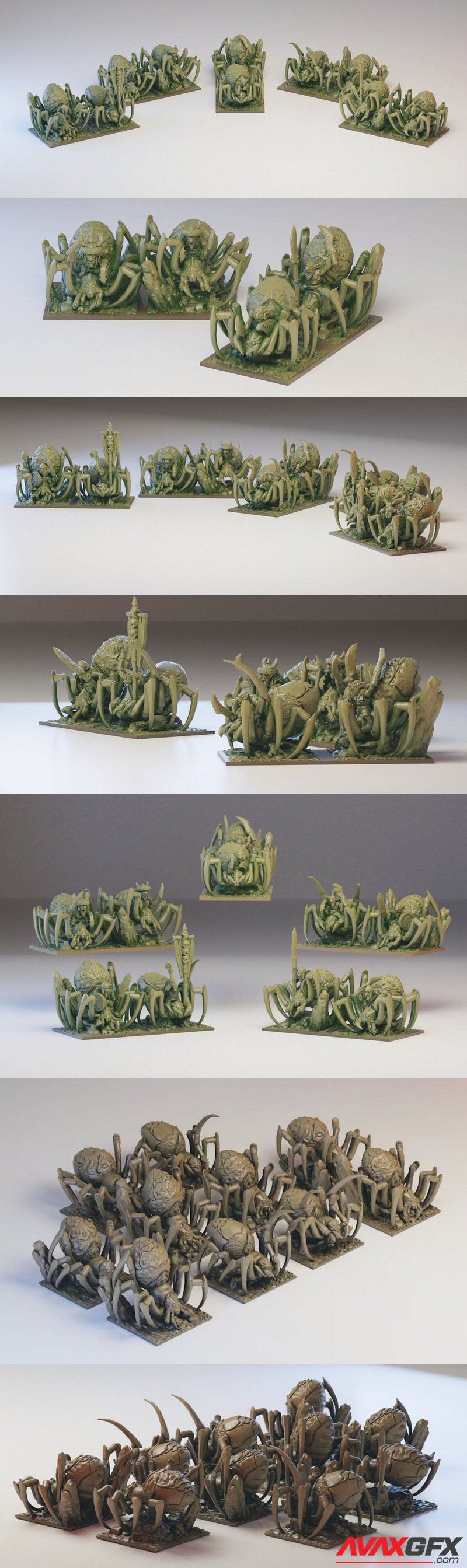 Goblin Spider Riders - 3D Print Model STL