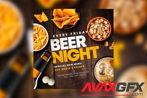 Beer Party Flyer CV323DK