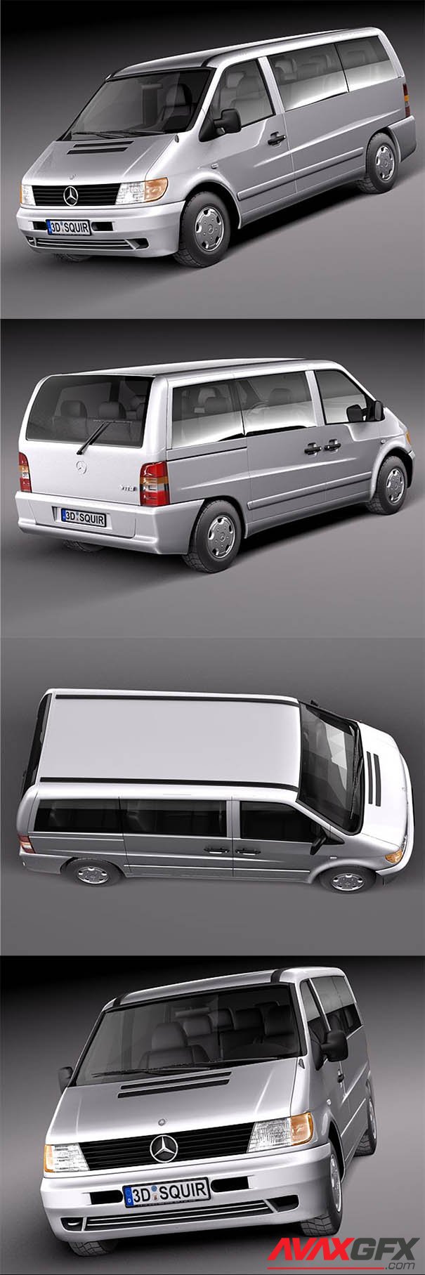 Mercedes Vito 1995-2000 3D Model