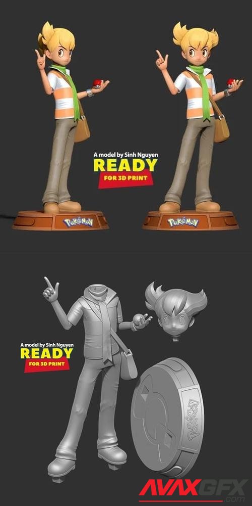 Barry Pokemon Fanart – 3D Print