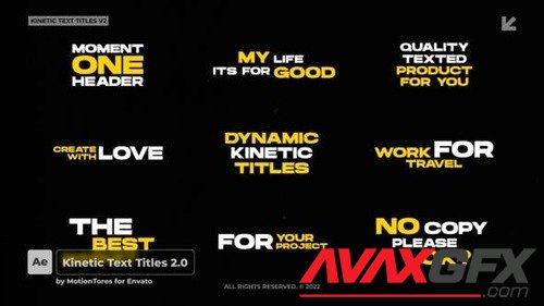 Kinetic Text Titles 2.0  AE 42697637