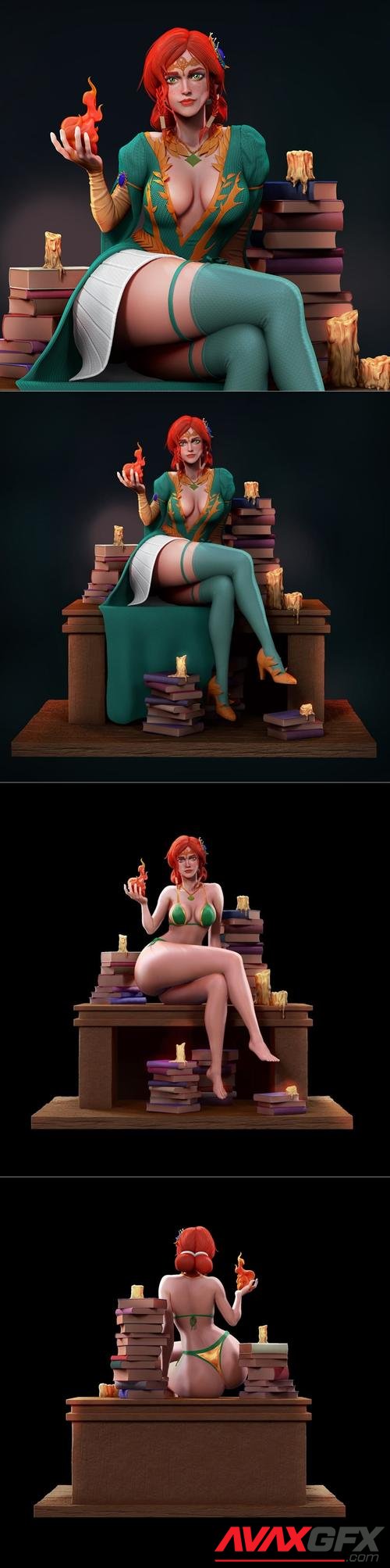 Triss Merigold - Witcher – 3D Print