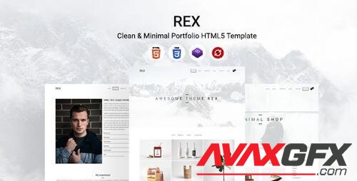 Rex - Clean & Minimal Portfolio HTML5 Template 25023918