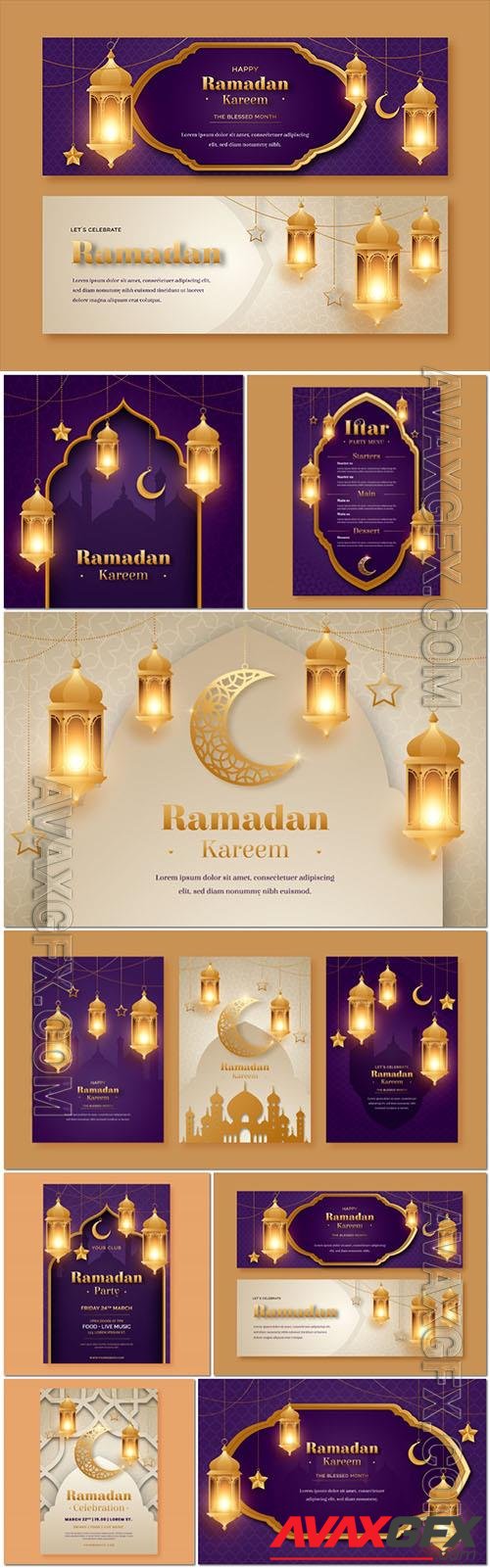 Vector flat illustration for ramadan celebration