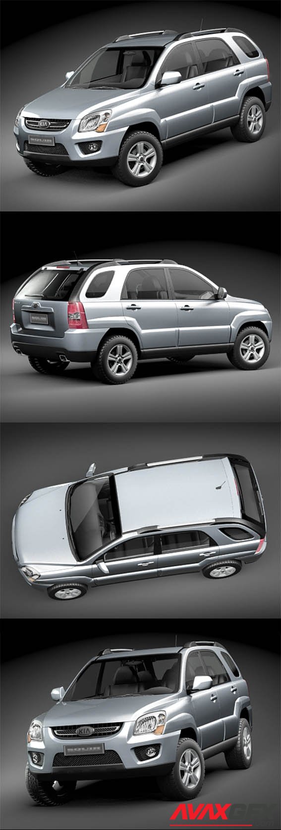 Kia Sportage 2009 3D Model