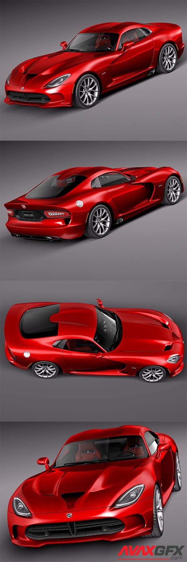 Dodge Viper GTS 2013 3D Model