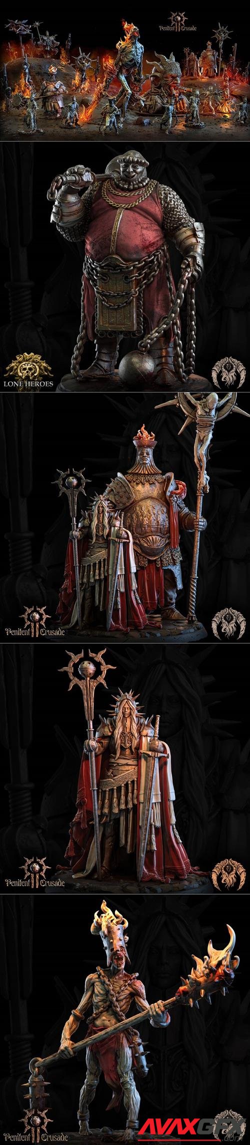 Bestiarum Miniatures - Penitent Crusade Part II December 2022 – 3D Print