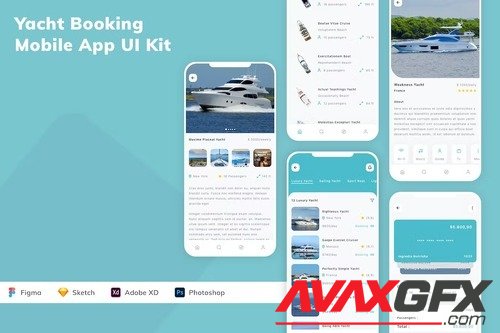 Yacht Booking Mobile App UI Kit 82U6RMJ