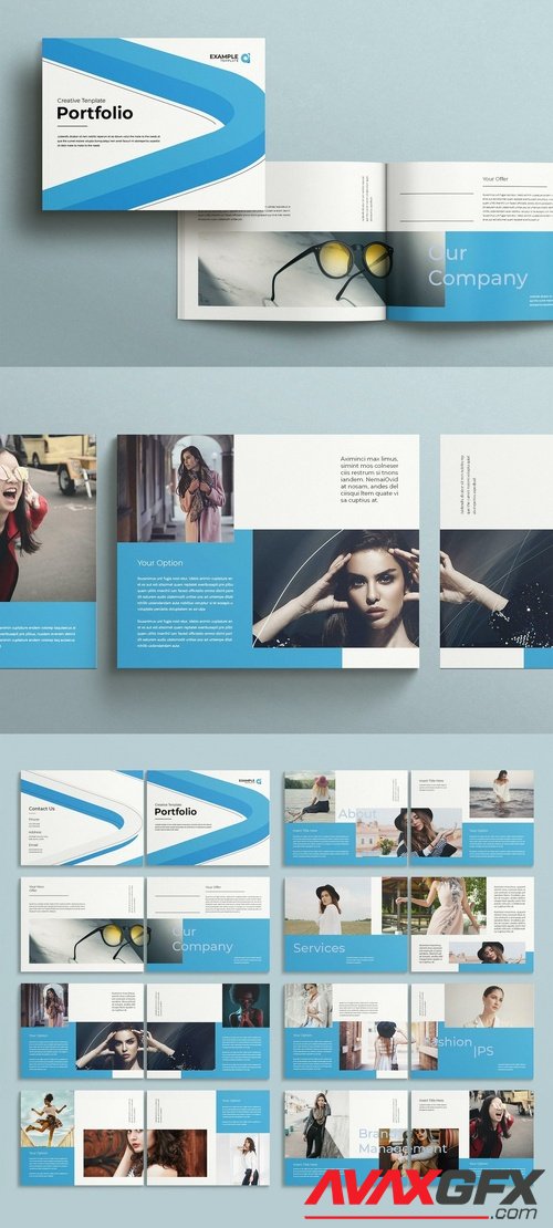 Adobestock - Creative Portfolio Layout - Landscape 536430373