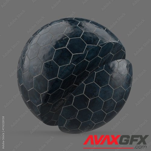 Adobestock - Navy blue honeycomb tile 176328138