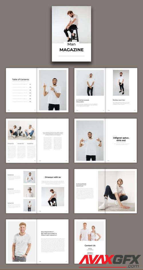 Adobestock - Magazine Layout 533518290