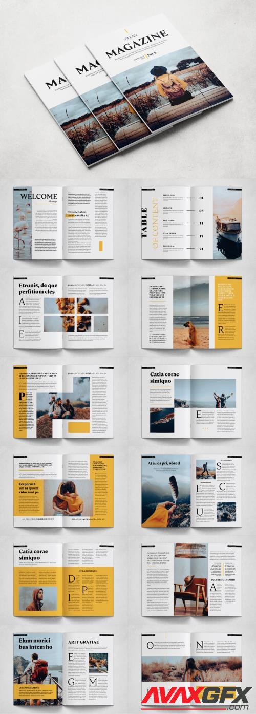 Adobestock - Clean Magazine Layout 532853021