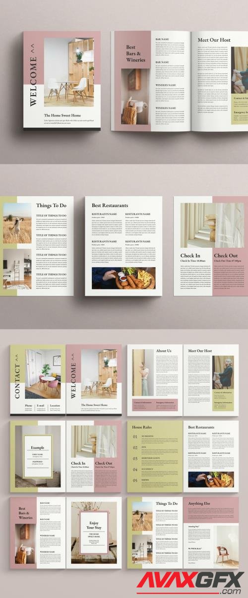 Adobestock - Welcome Book Magazine Layout 532852431