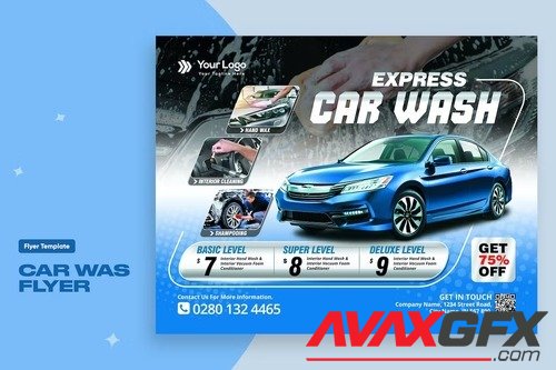 Car Was Flyer Template ASSRKZR