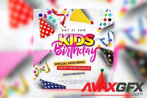 Birthday Flyer GD7Q64K