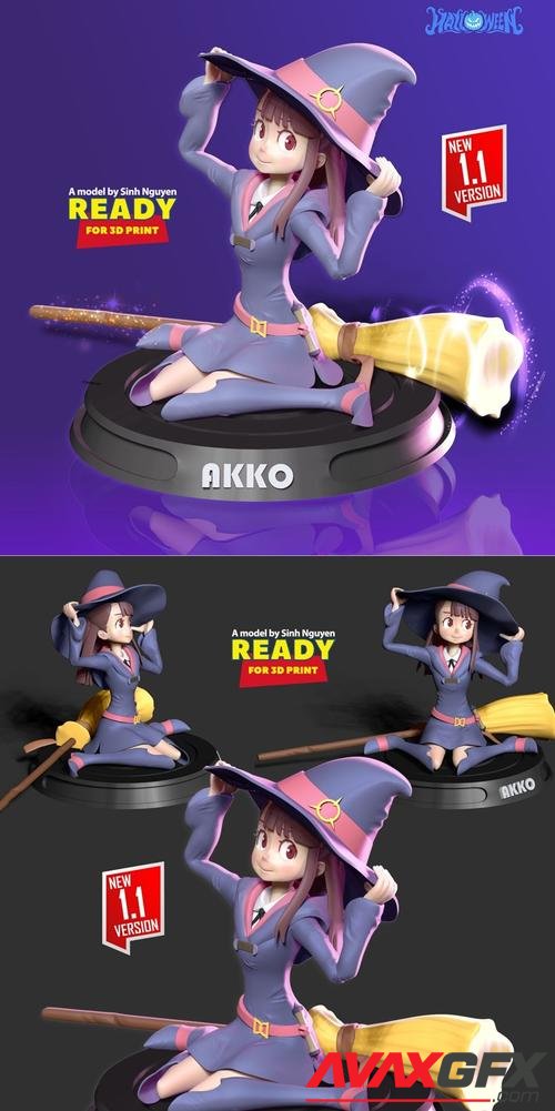 Akko - Little Witchl – 3D Print