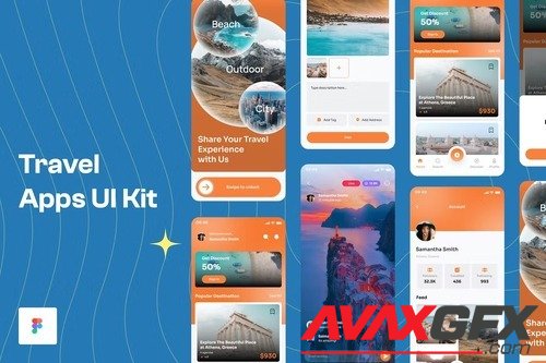 Travel App UI Kit SVHJSSQ