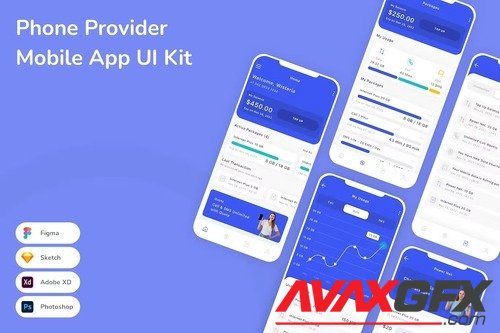 Phone Provider Mobile App UI Kit N74K3FX