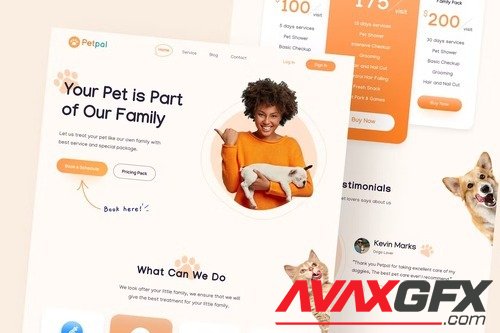 Petpal - Pet Care Landing Page JTFBQND